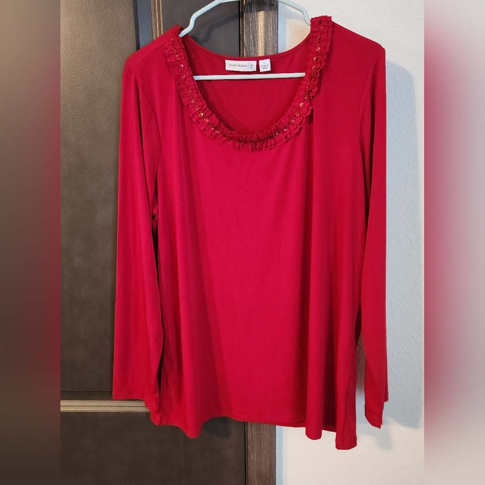 Susan Graver sequin top